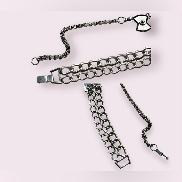 Retro Silver & Turquoise Jewelry Lot - Picture 8 of 9